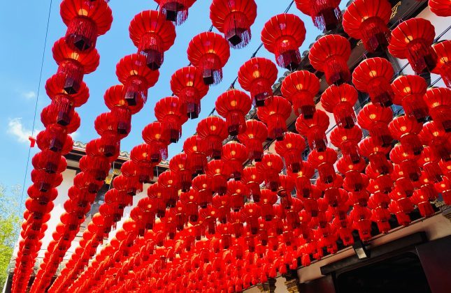 Shanghai,Market,Chinese,Lanterns,City,God,Temple