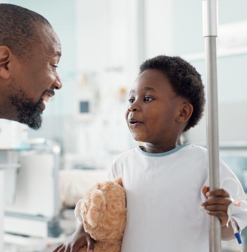 Pediatrician,,Happy,And,Doctor,Playing,With,Child,As,Care,,Support